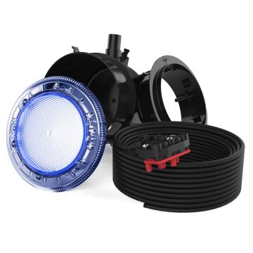 Spa Electrics Quantum WNC Series 1 x Blue LED Colour Pool Light w/ Concrete Mounting Kit and 20M Cable