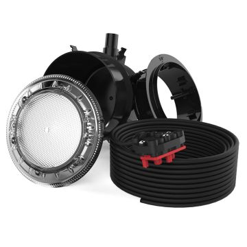 Spa Electrics Quantum WNC Series 1 x White LED Colour Pool Light w/ Concrete Mounting Kit and 20M Cable