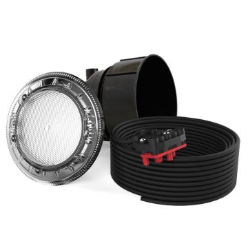Spa Electrics Quantum WNF Series 1 x White LED Colour Pool Light w/ Fibreglass Mounting Kit and 20M Cable