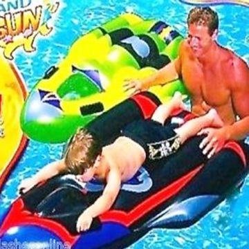 Aquafun Space Ship Surf Rider Swimming Pool Toy / Float  - 125cm