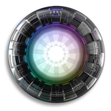 Spa Electrics Argon AGRX R2 Series Multi Plus RGB+W LED Colour Retro-Fit Pool Light w/ Mini Niche Adaptor Plate, Clear Rim and Plug Seal Assembly Kit