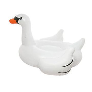 AquaFun Jumbo Swan - Inflatable Ride-On Pool Float