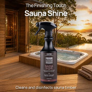 The Finishing Touch Sauna Shine 500mL Spray Bottle – Spa Chemical