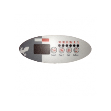 Gecko TSC-9 / K-9 Touch Pad With Overlay 4 Button for Spa Controller G-0202-007135 - Spa Spare Part