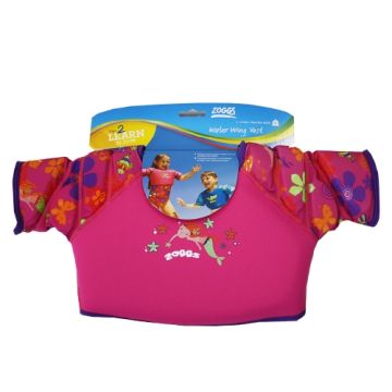 Zoggs Water Wing Vest / Float for 2-3 Year Olds Pink