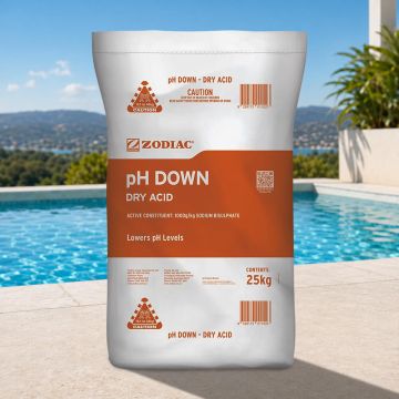 Zodiac pH Down Dry Acid pH & Total Alkalinity Reducer 25kg – Pool Chemical