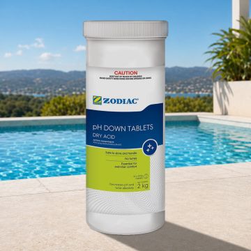 Zodiac pH Down Tablets Dry Acid pH & Total Alkalinity Reducer 2kg – Pool Chemical
