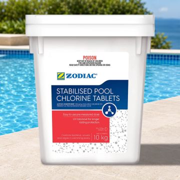 Zodiac Stabilised Pool Chlorine Tablets 10kg – Pool Chemical (DG)