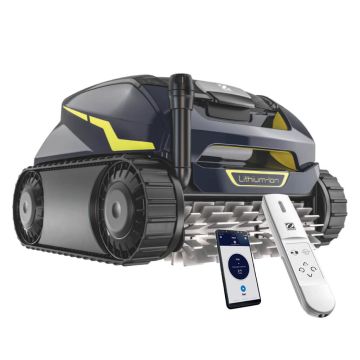 Zodiac FreeRider FR2000 iQ Cordless Robotic Pool Cleaner w/ Dual Stage Filtration, Charging Station, Remote Control and Caddy. Floor, Wall, Waterline. WiFi.