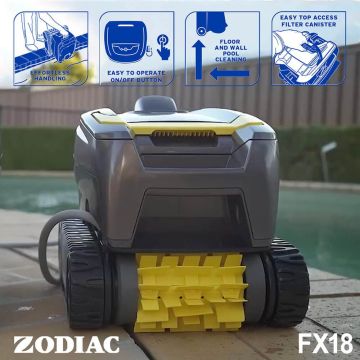 Zodiac FX18 Robotic Pool Cleaner for Tiled Pools. Ultra Light & Compact