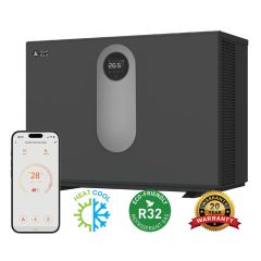 AquaSolis AQS+ Back Discharge 21kW Inverter Ultra-Quiet Pool & Spa Heat Pump w/ WiFi