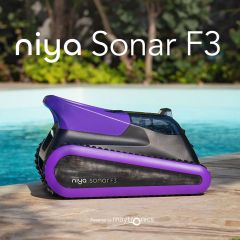 Maytronics Niya Sonar F3 - Sonar 30 Cordless Robotic Pool Cleaner. Floor, Wall, Waterline