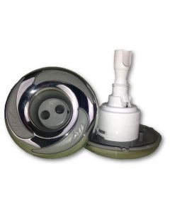 *NLA* - LA Spas Stainless Steel Mini Storm Pulse with Logo - Spa Spare Part