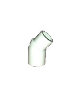 *NLA Use E-4604* - 25mm 45deg White PVC STREET Elbow  - Spa Spare Part