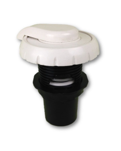 Waterway 1" White Notched Air Control WW-660-3570 - Spa Spare Part