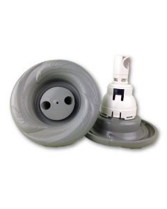 LA Spas Grey Power Storm Pulse Jet with logo LA-PL-40068 - Spa Spare Part