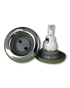 LA Spas Stainless Steel Power Storm Pulse jet with Logo LA-PL-40068SS - Spa Spare Part