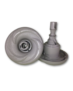 LA Spas Grey Mini Storm Directional Jet with Logo LA-PL-40225 - Spa Spare Part
