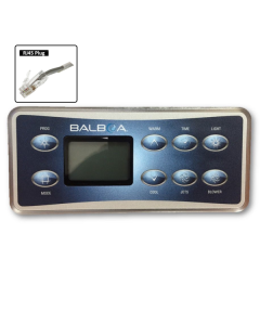 Balboa VL801D Touchpad and Overlay (DZ Controllers) B-51058 - Spa Spare Part
