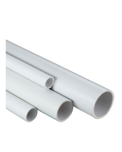 25mm White PVC Hard Pipe - 0.5m Length  - Spa Spare Part