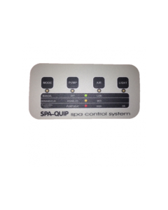 Davey Spa-Quip Pulsar Series 4 Button Overlay for Spa Controller Q916568 - Spa Spare Part
