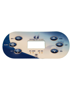 Balboa(Designer Spas) TP600(J,B) Overlay B-SCOL0026* - Spa Spare Part