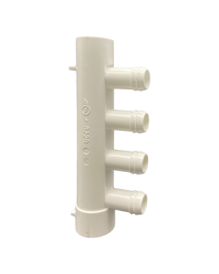 Manifold - Water - 4 Port - 25mm x 19mm Barb E-3229 - Spa Spare Part