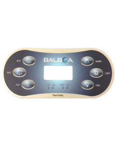 Balboa TP600 Overlay Only(J1/AUX/Flip) B-12101 - Spa Spare Part