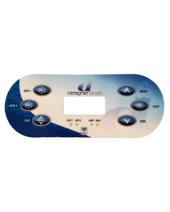 Balboa(Desinger Spas) TP600(J,J) Overlay B-SCOL0027 - Spa Spare Part