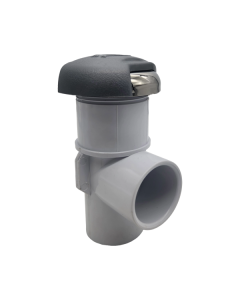 CMP 1" On-Off Valve w/o Wall Fitting (Proseal, Wave Handle - Textured) S/Steel/Silver C-25036-722-800 - Spa Spare Part