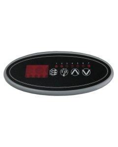 TOUCHPAD: Hydro-Quip ECO-1/TSC-9 and Overlay(P,L,U,D) HQ-34-0193-K - Spa Spare Part