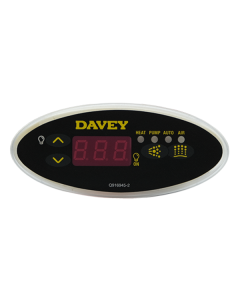 Davey/Spa-Quip SP400/500/601 Oval Touchpad and Overlay Q71093-03OVAL - Spa Spare Part
