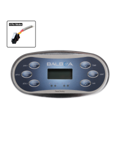 Balboa TP600 Touchpad and Overlay(3Jets/Aux) M8 B-50616 - Spa Spare Part