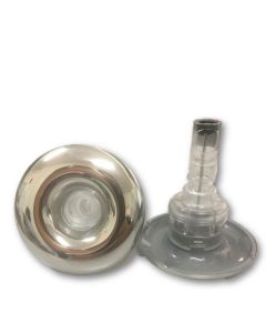 Rising Dragon 3" Directional Jet S/Steel and Grey(Clear) RD-203-3717DS - Spa Spare Part
