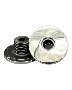 Rising Dragon Large Face Air Injector/Jet Stainless & Black RD-611-1021S - Spa Spare Part