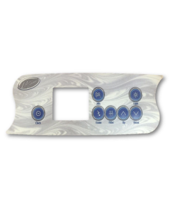 OVERLAY: K-72 7 Button(1pump) LA-PL-49565-05 - Spa Spare Part