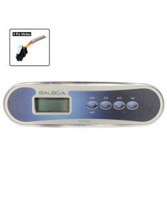 Balboa TP400T Touchpad and Overlay(J/T/L/A) B-50260 - Spa Spare Part