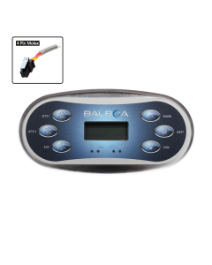 Balboa TP600 Touchpad and Overlay(J1/J2/AUX)M8 B-50335 - Spa Spare Part