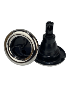Rising Dragon 5" Single Pulse Jet Stainless Steel and Black RD-203-5411S - Spa Spare Part