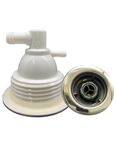 Axiom 120 Tri-Spin Spa Jet Graphite/Stainless Steel E-2878-SS - Spa Spare Part