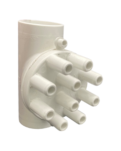 Manifold - Air - Decapod 10 Port/10mm 25mm x 25mm E-3237 - Spa Spare Part