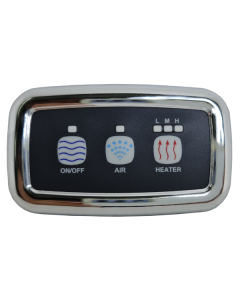 Sensor Touch & Enhance 3 Button Chrome C/W 2 x 4m Cable E-6710 - Spa Spare Part