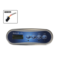 Balboa TP200W Touchpad and Overlay (W,C,L,J) B-57283 - Spa Spare Part