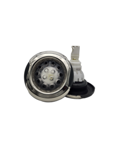 CMP 5"Typhoon Jet Internal (Wave LED Massage) S/S/Graphite Gray/Clear C-23455-042-999 - Spa Spare Part