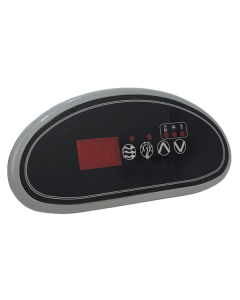 TOUCHPAD: Hydro-Quip ECO-1 Crescent and Overlay(P,L,U,D) HQ-34-0209-0-K - Spa Spare Part