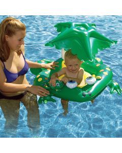 Poolmaster Frog Baby Seat Pool Rider with Top - Swimming Pool Toy / Float