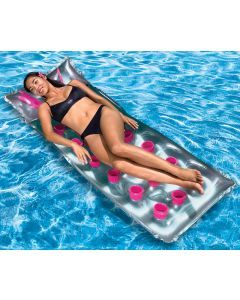 AquaFun French Pocket Swimming Pool Lounger - Inflatable Air Bed - 178x71cm