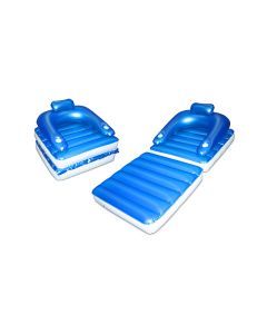 Relax about Floating Luxury Lounge. Swimming Pool Inflatable Air Bed
