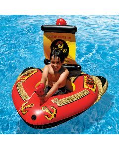 Aquafun Pirate Ship and Water Shooter - Swimming Pool Toy / Float - 127cm
