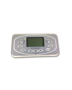 Davey Spa-Quip SP1200 Rectangular Touchpad and Overlay 10m Lead for Spa Controller Q70069-10SP12 - Spa Spare Part